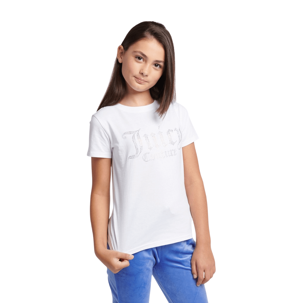 Juicy Couture Diamante Fitted Tee JuniorAlive & Dirty