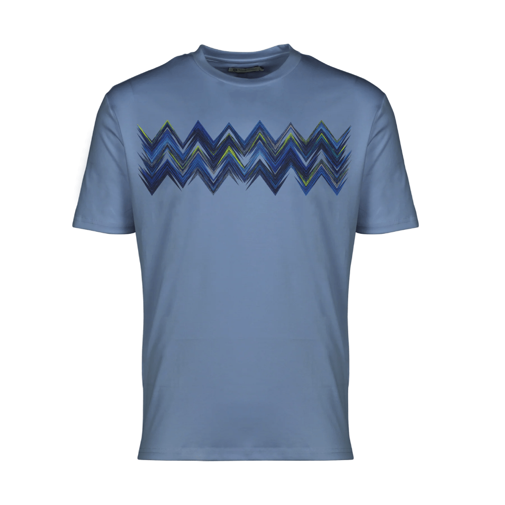 Moda Bandidos Space Zig Blue T-Shirt MenAlive & Dirty 