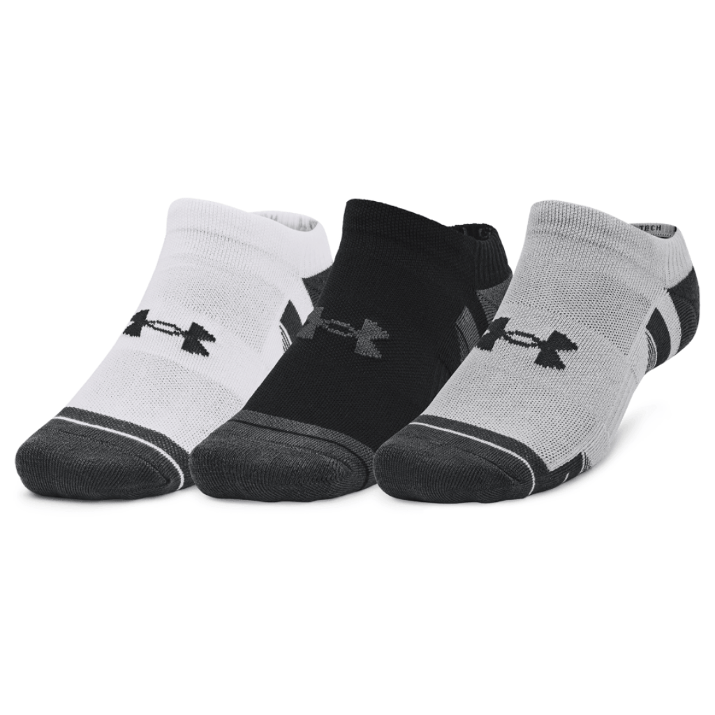 Under Armour Performance Tech 3 Pack No Show Socks MenAlive & Dirty