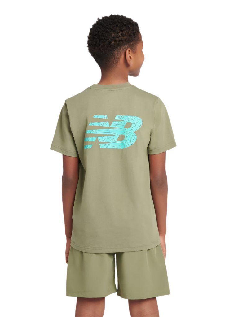 New Balance Athletics AOP Fill Logo Tee JuniorAlive & Dirty 