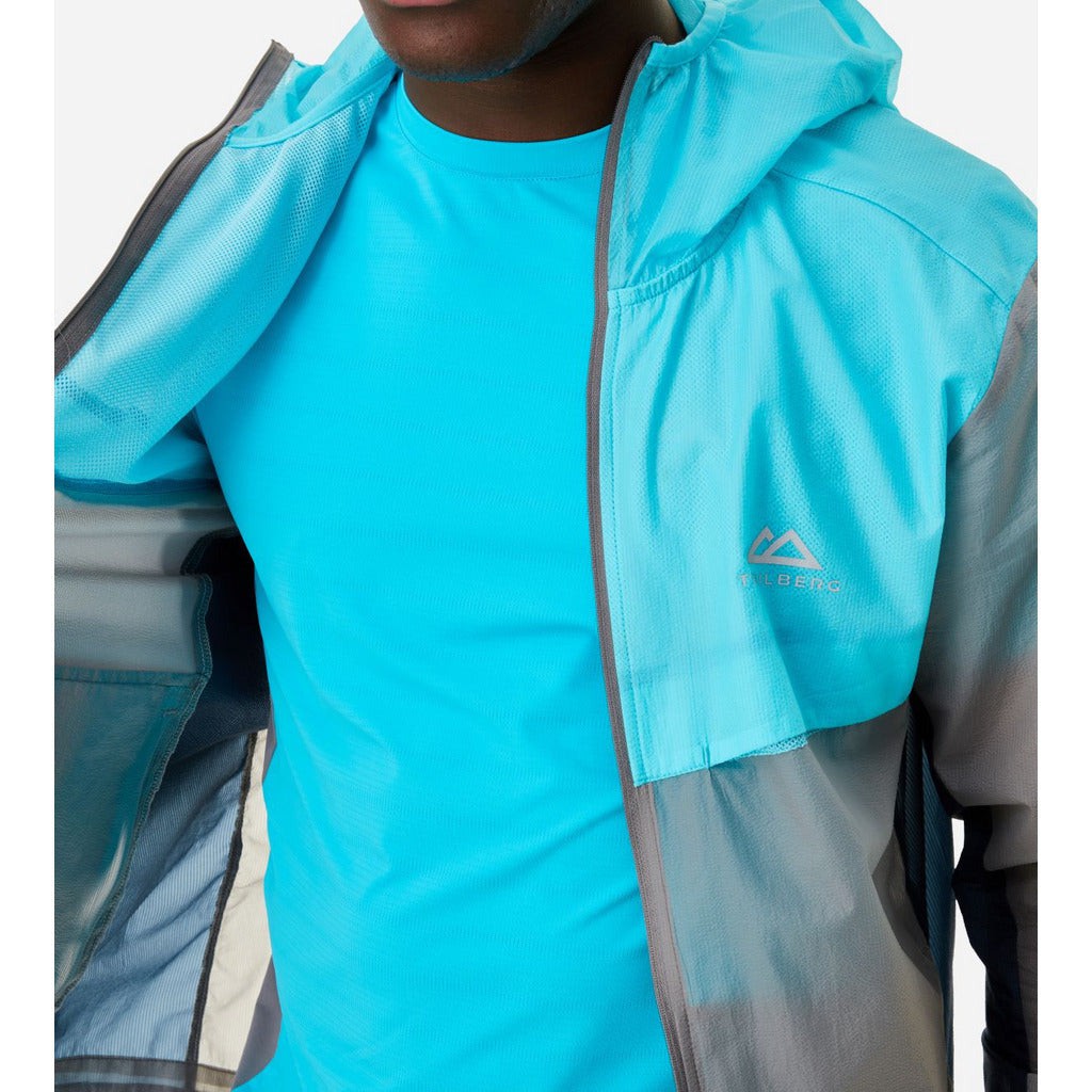 Trailberg Men's Peak Windbreaker Jacket - Grey/Aqua – Alive & Dirty