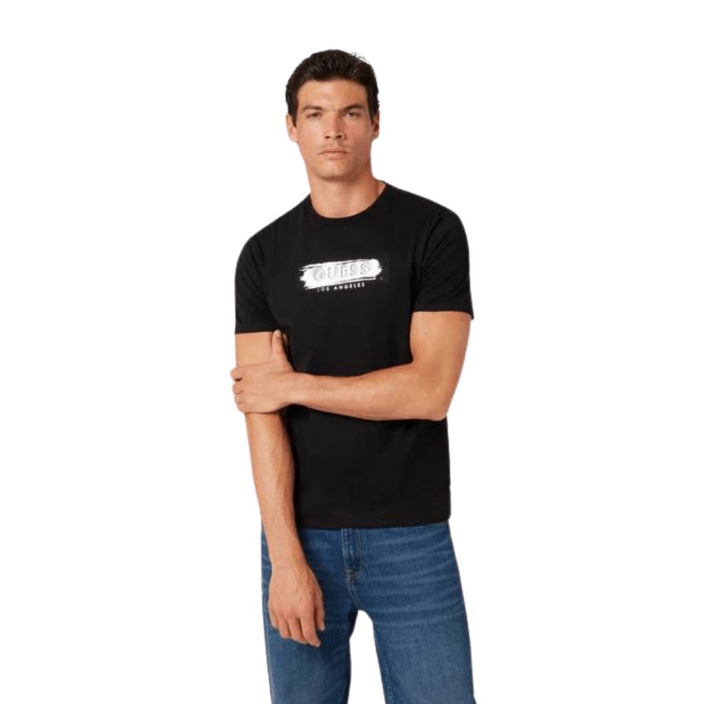 Guess Metallic Deboss Logo T-Shirt MenAlive & Dirty 