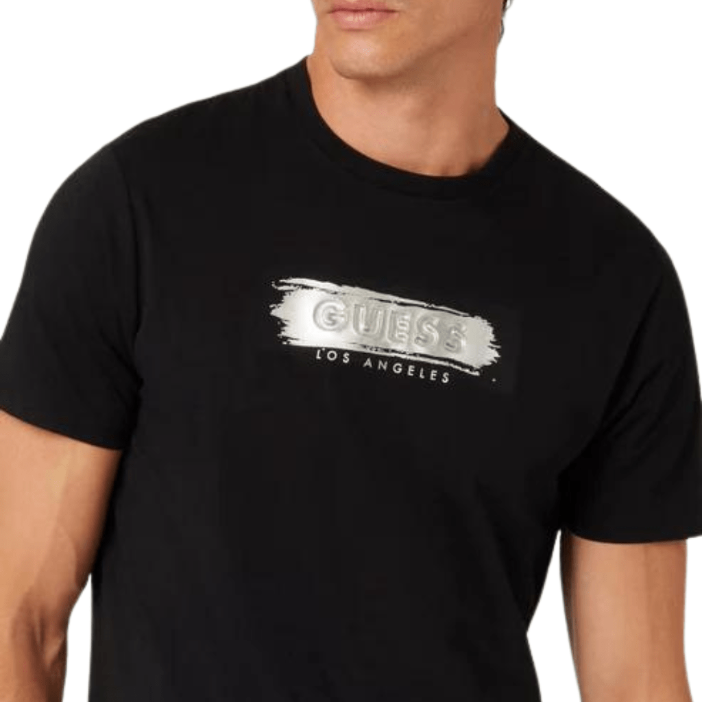 Guess Metallic Deboss Logo T-Shirt MenAlive & Dirty 