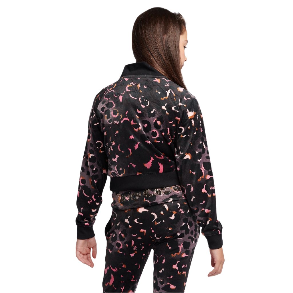 Juicy Couture Velour Leopard Print Zip Thru Tracksuit JuniorAlive & Dirty 